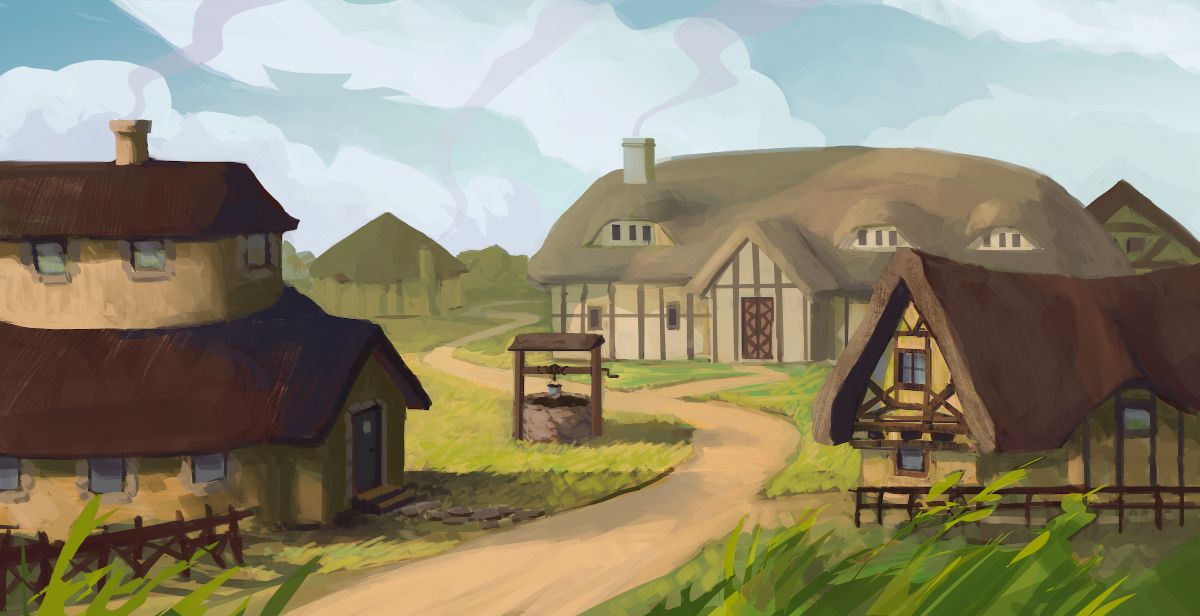 An idyllic rustic town